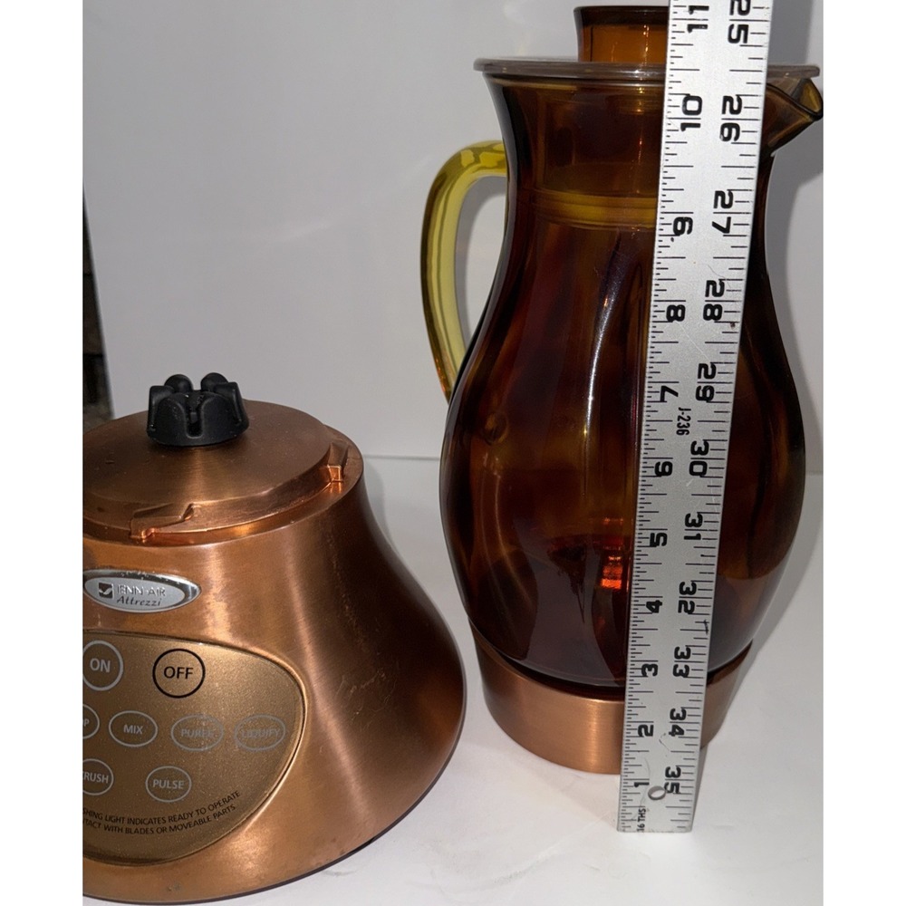 Jenn-Air Attrezzi Bar Blender Ice Crusher Glass 48oz Mixer- Amber - Picture 9 of 16